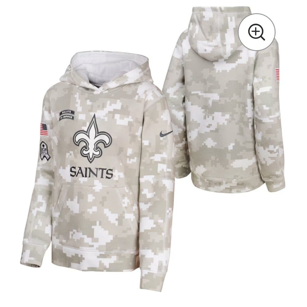 Nike Kids New Orleans Saints 2024 Camo Hoodie